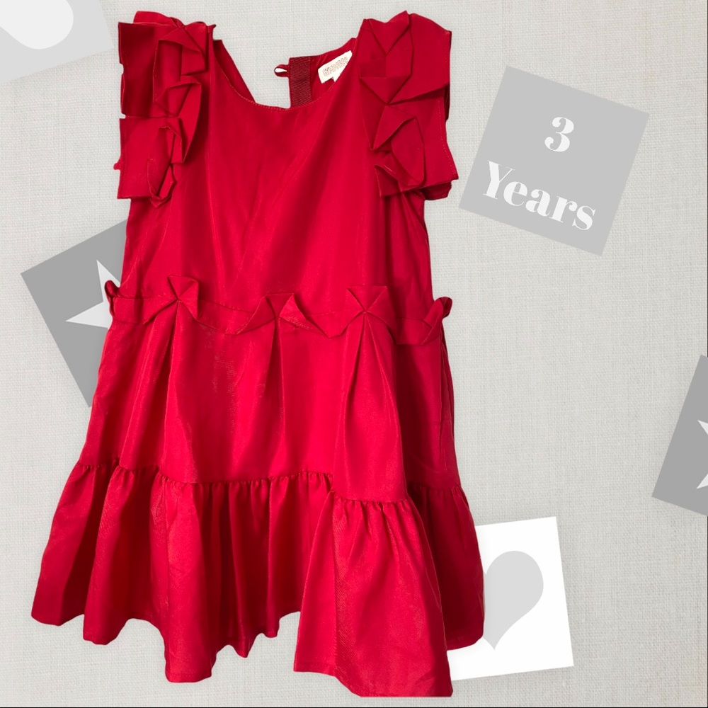 Gymboree red girl dress size 3 (36-39 in / 33-36 lb). For all occasion